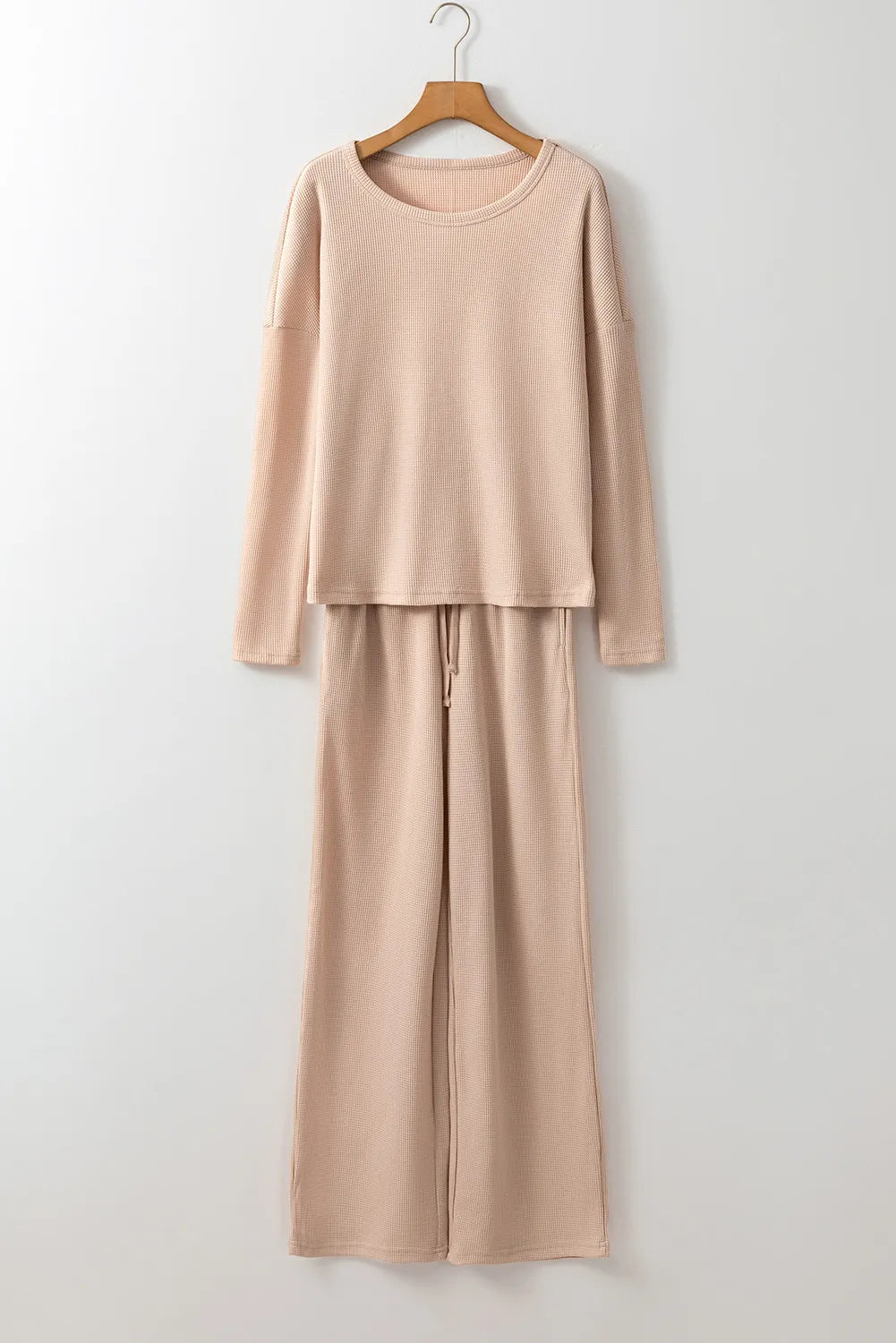 Top and Drawstring Pants Lounge Set