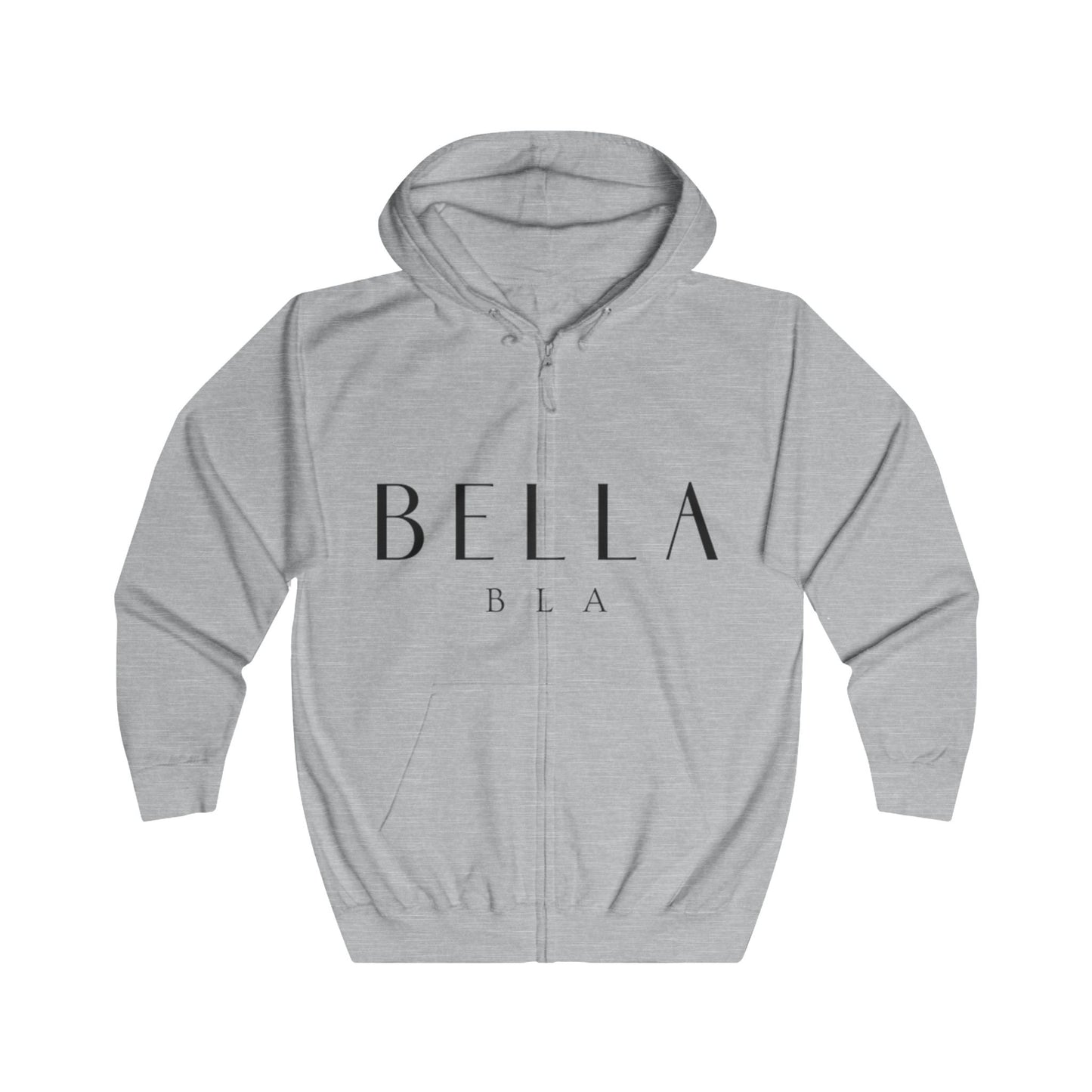 Minimalist Unisex Full Zip Hoodie - Stylish & Comfortable