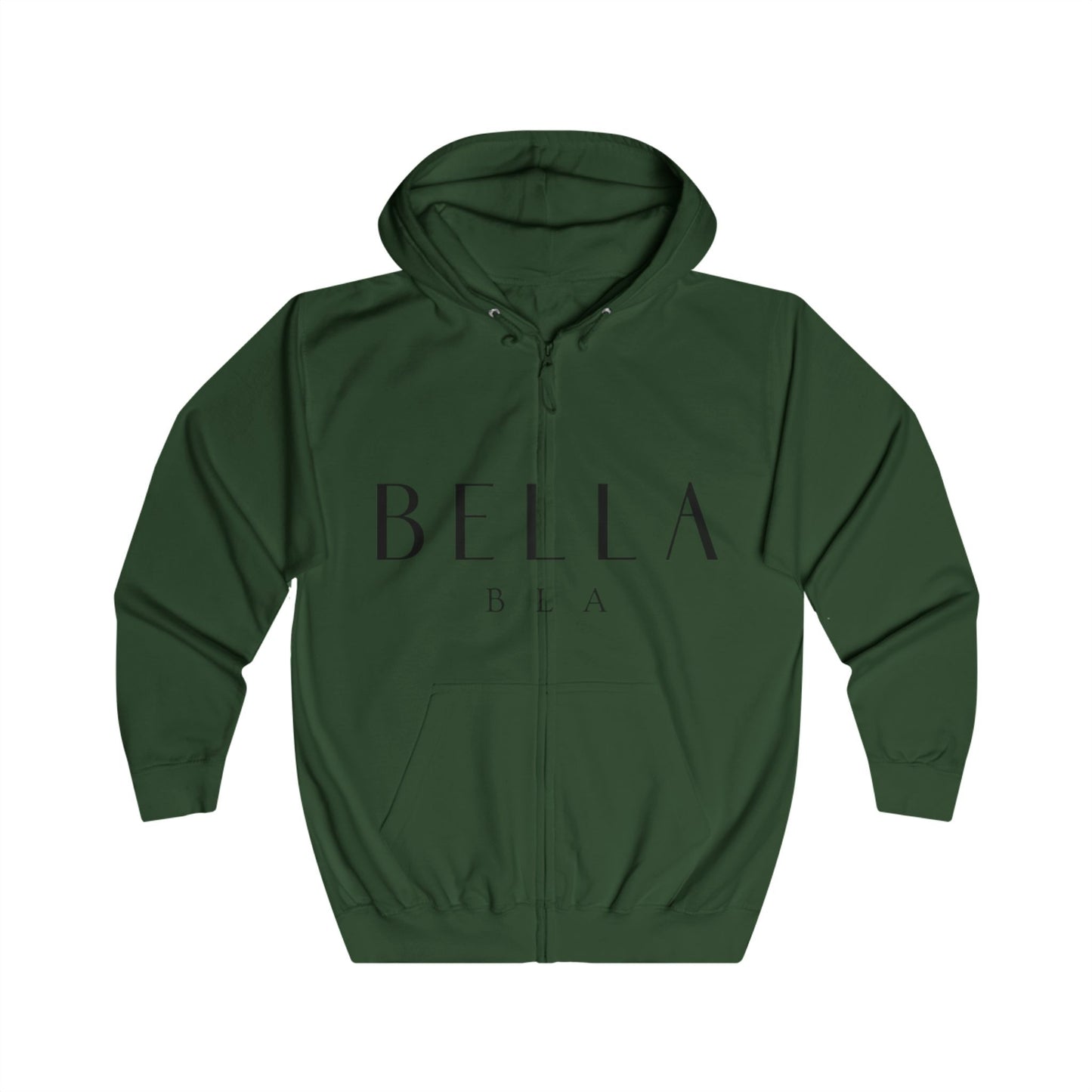 Minimalist Unisex Full Zip Hoodie - Stylish & Comfortable