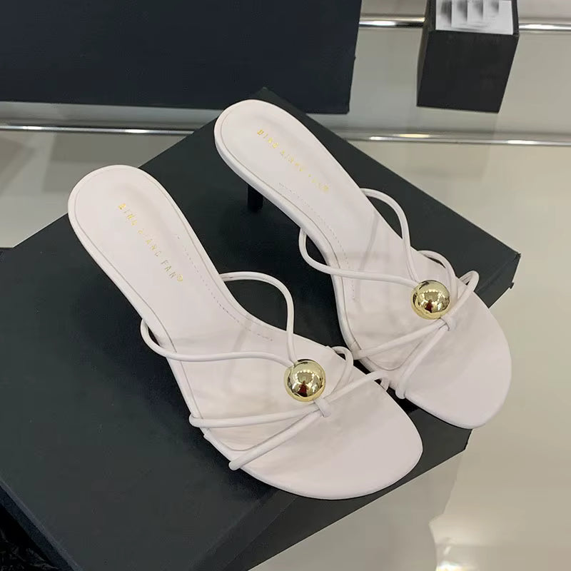 Thin Heel Slides