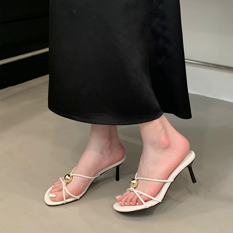 Thin Heel Slides
