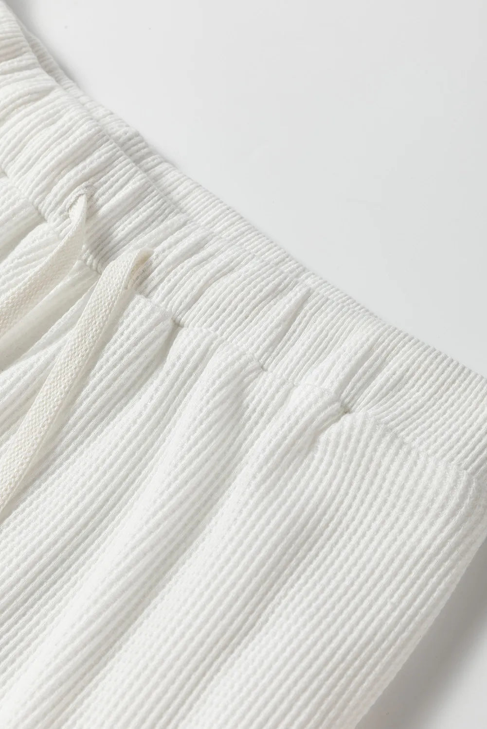 Top and Drawstring Pants Lounge Set