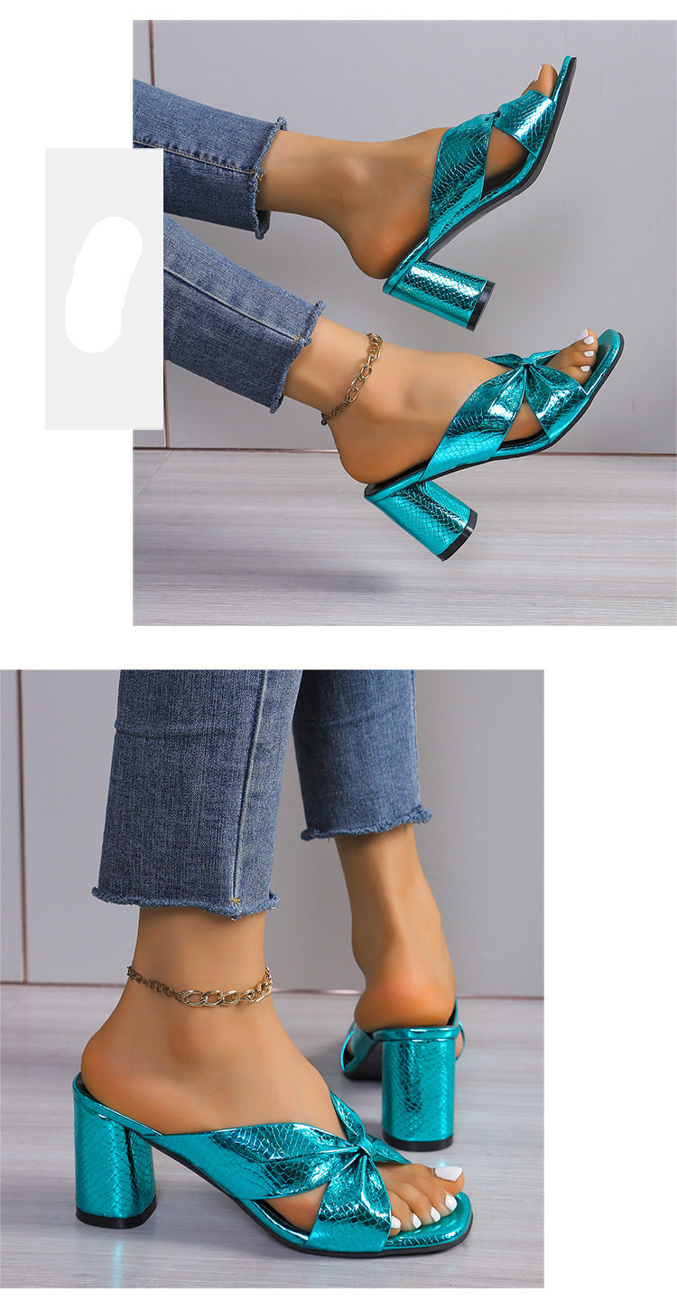 Cross Strap High-Heels