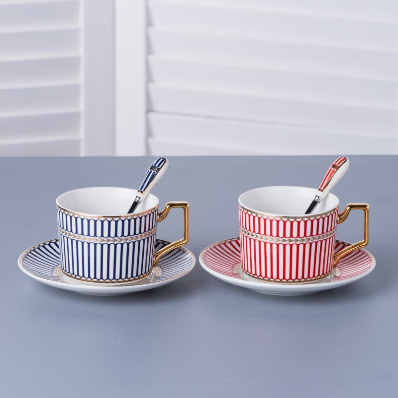 Ceramic Coffee Cups and Saucers