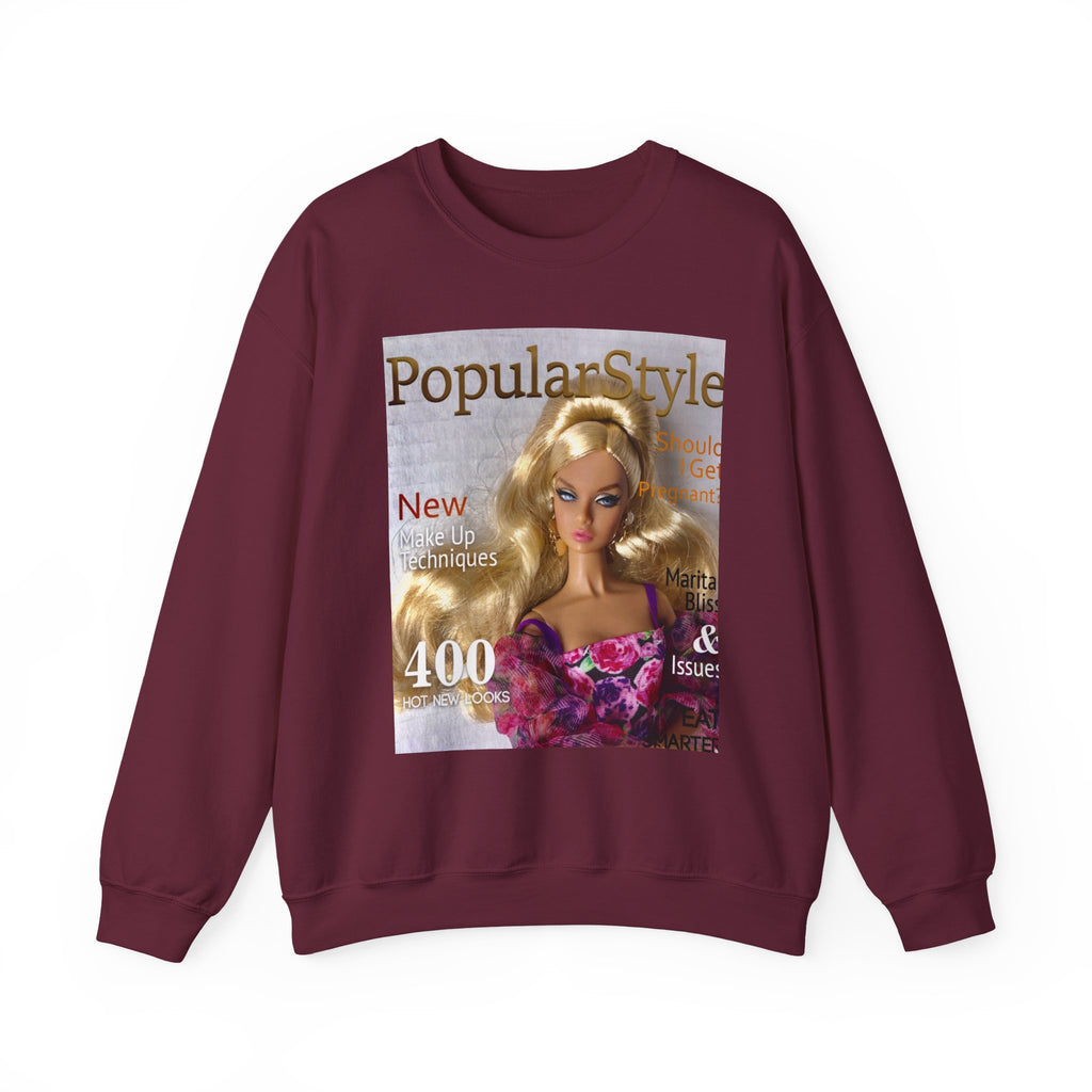 Printify graphic crewneck sweatshirt featuring bold fashion print, soft fabric, and comfortable fit, ideal for casual and trendy looks.