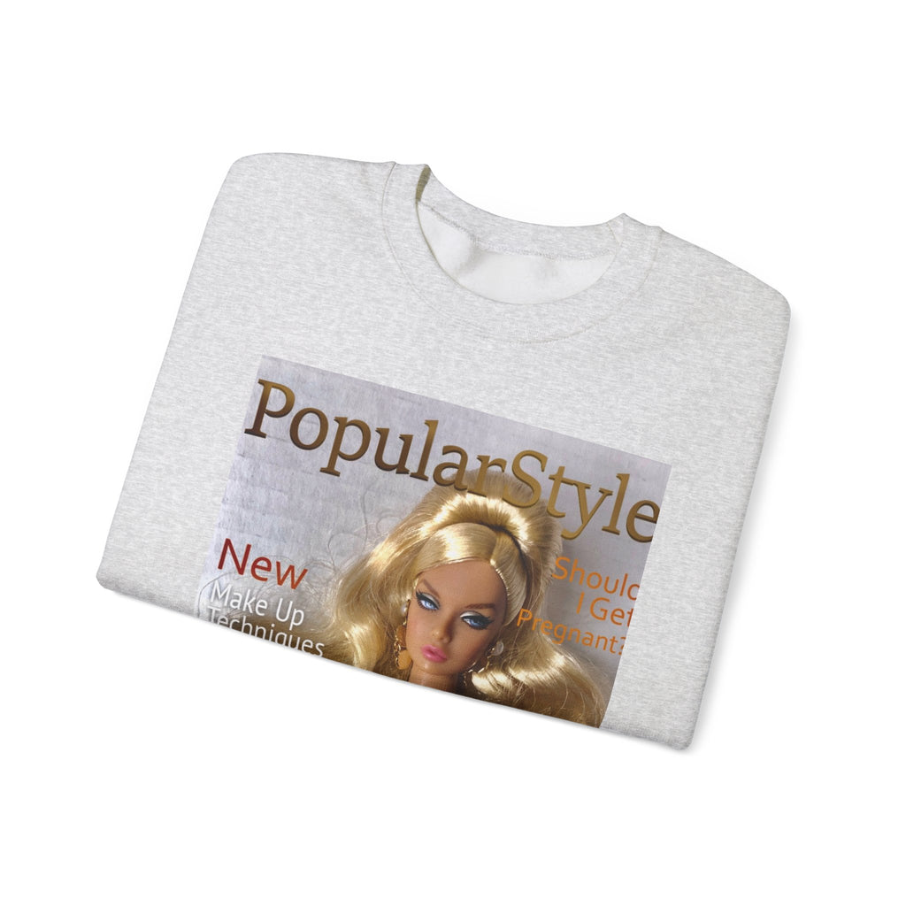 Printify fashion graphic crewneck sweatshirt featuring a stylish printed design on soft, comfortable fabric.