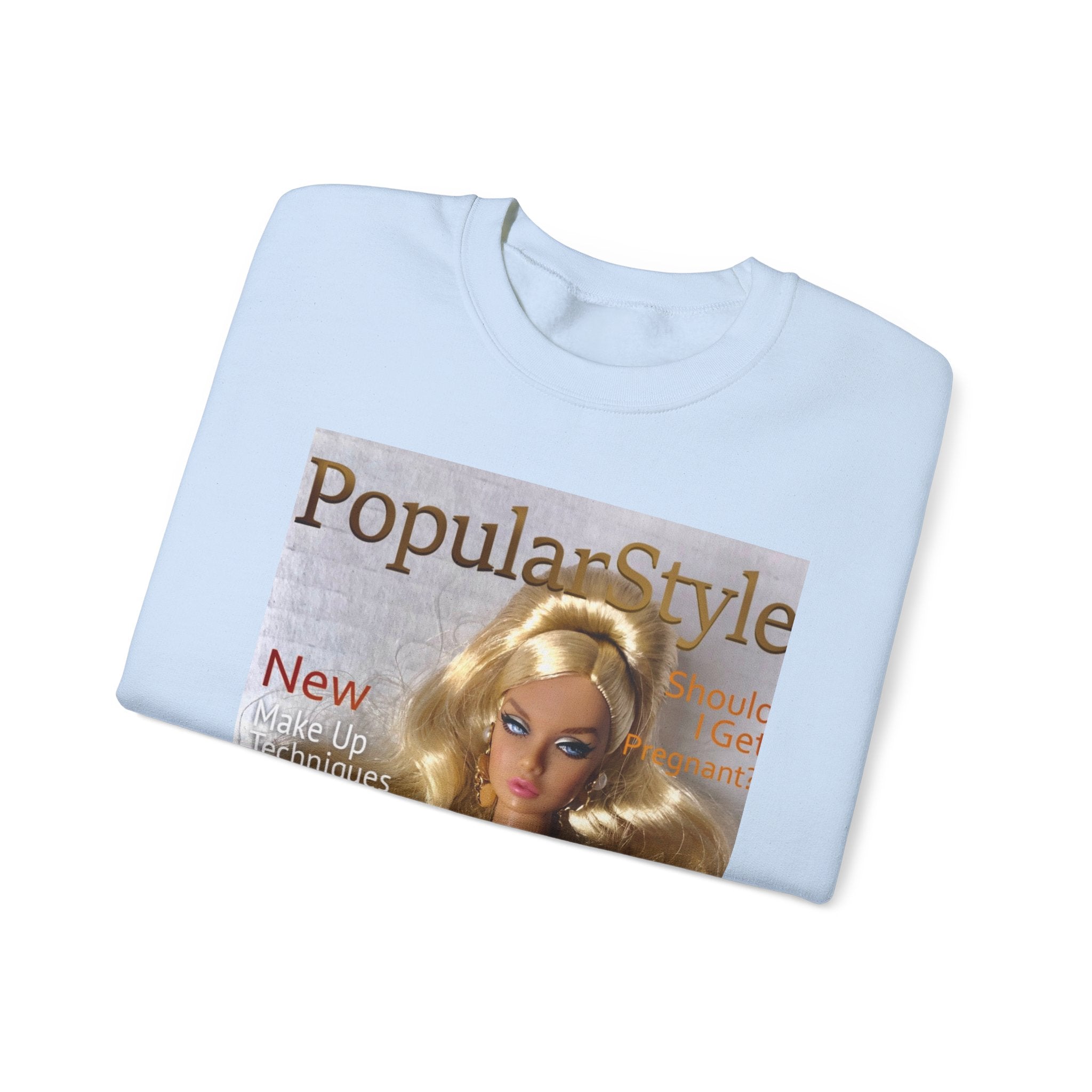 Printify fashion graphic crewneck sweatshirt with colorful printed design on soft cotton fabric, casual and stylish for everyday wear.