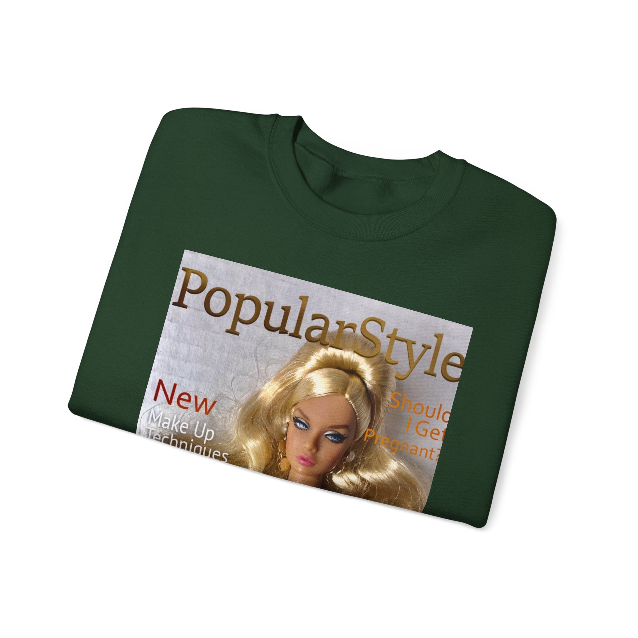 Printify fashion graphic crewneck sweatshirt featuring a stylish design, soft fabric, and comfortable fit for casual wear.