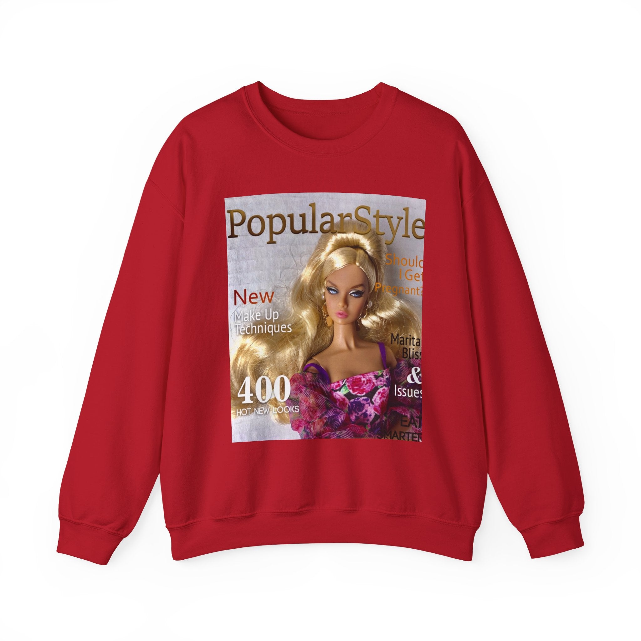 Printify graphic crewneck sweatshirt featuring bold fashion-inspired print on soft, comfortable fabric.