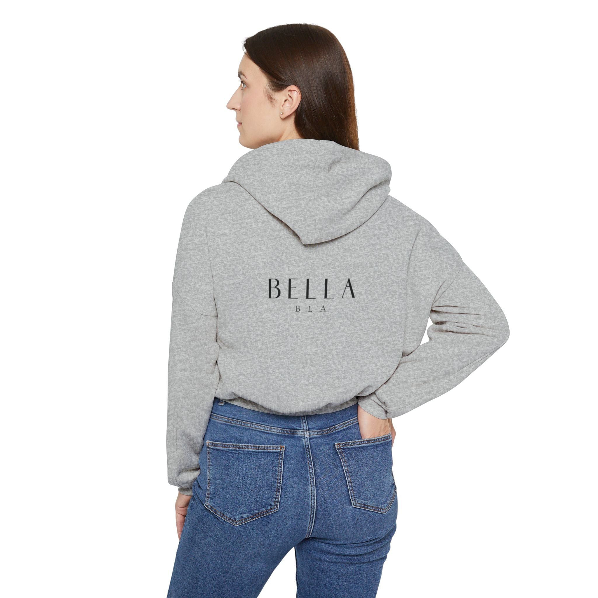 Printify luxury cinched bottom hoodie with a relaxed fit, featuring a soft fabric and stylish design, perfect for casual wear.