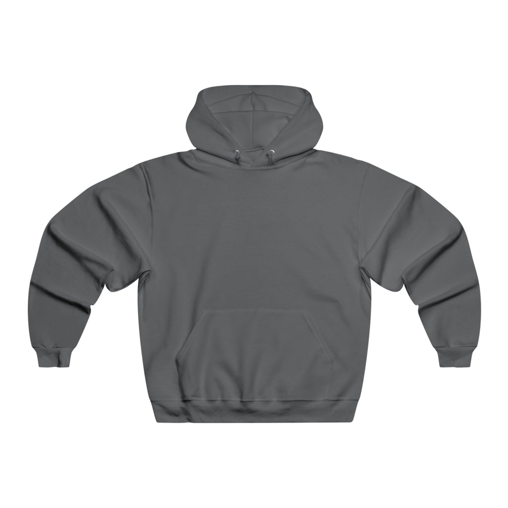 Printify BELLA BLA QR Code hooded sweatshirt featuring a printed QR code design on a black hoodie.