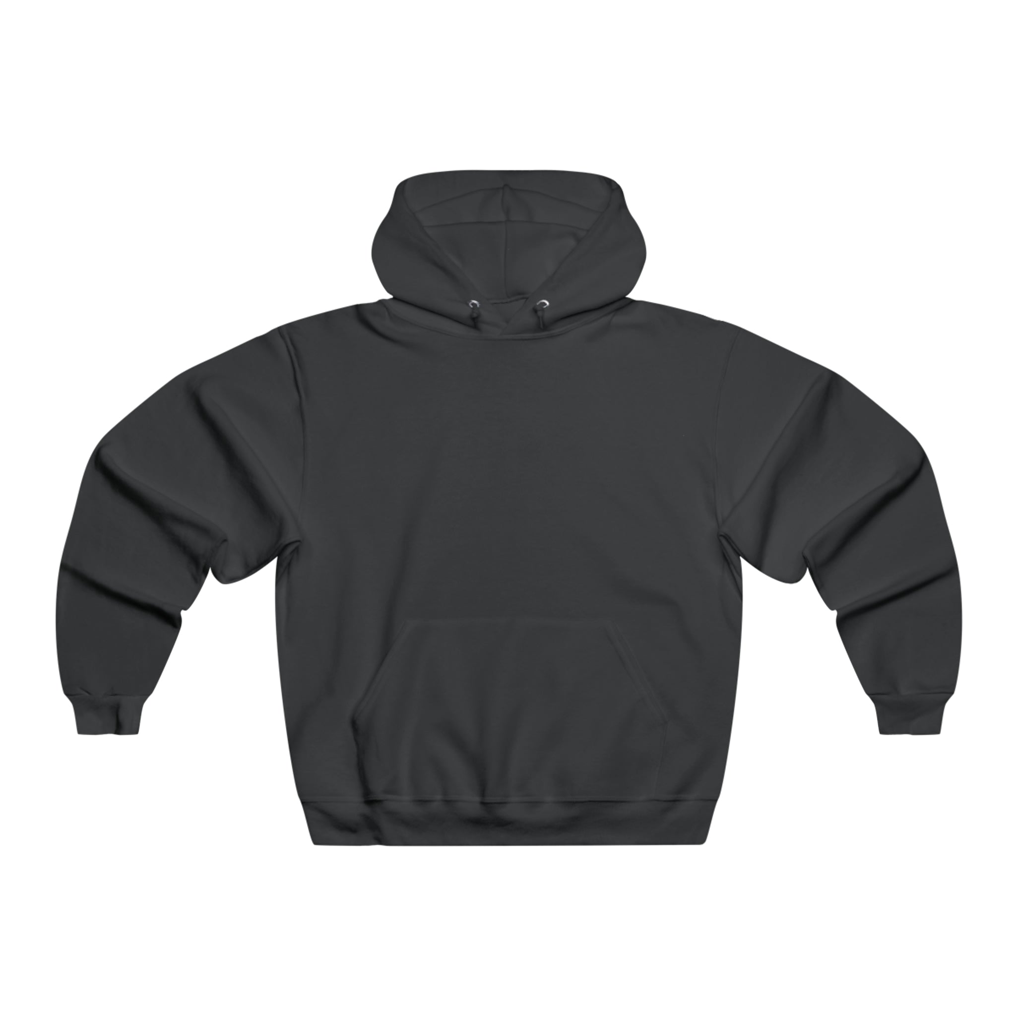 Black QR code hooded sweatshirt by BELLA BLA featuring a printed QR code design on the front.