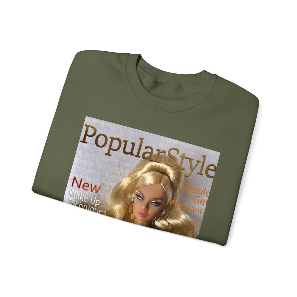 Printify fashion graphic crewneck sweatshirt with colorful printed design on soft fabric, casual and comfortable for everyday wear.