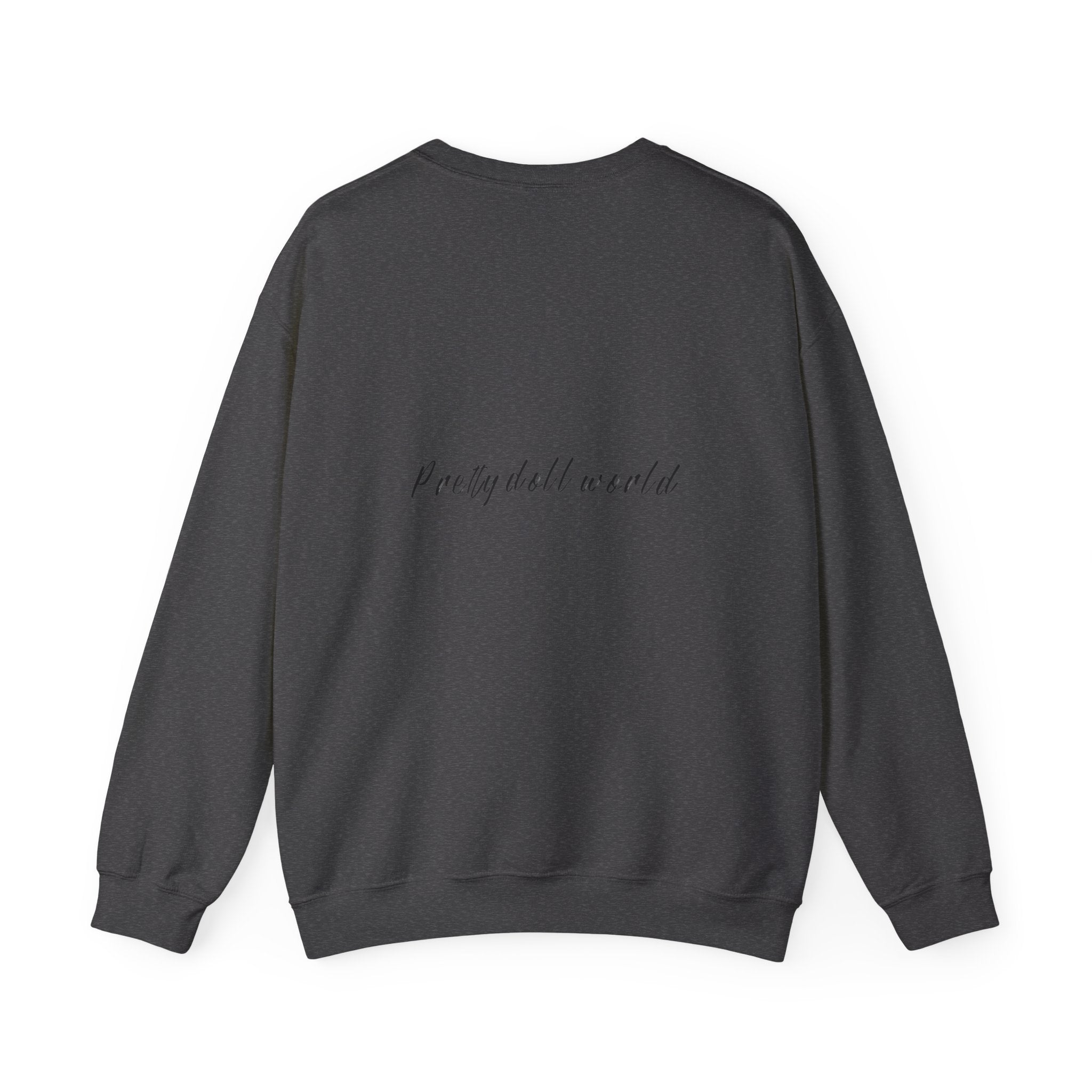 Printify fashion graphic crewneck sweatshirt with vibrant printed design, cozy fit, and casual style, shown in the image.