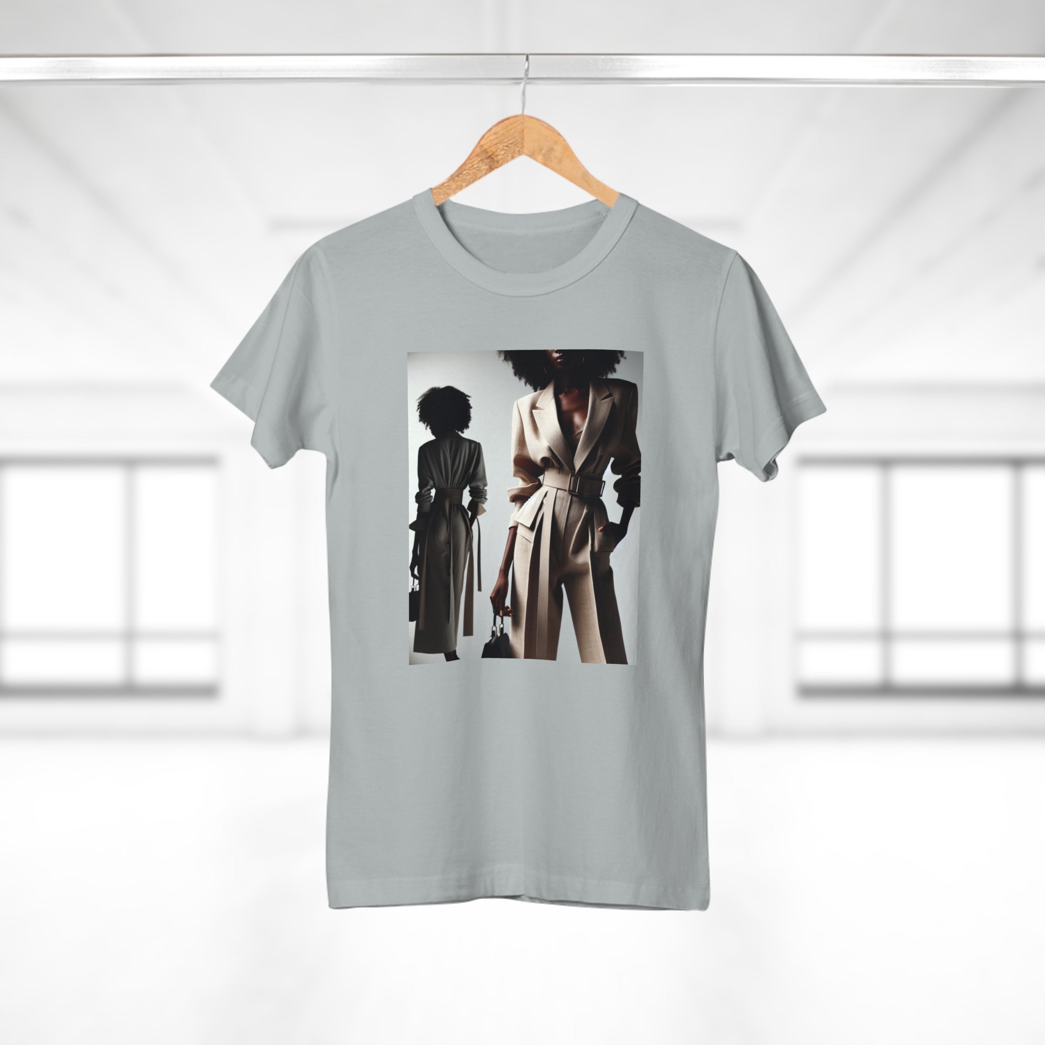 BELLA Pretty Doll World Boss Tee with colorful print, casual cotton fabric, and relaxed fit, perfect for streetwear style.