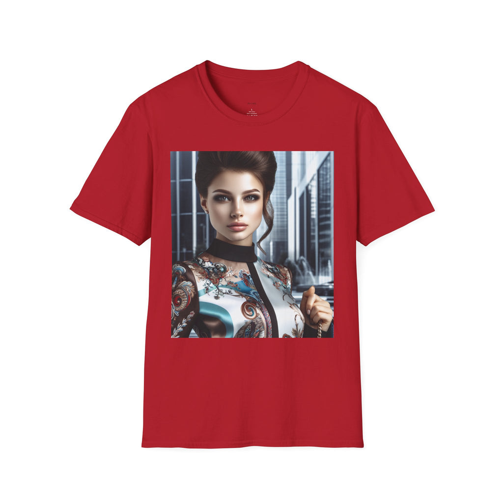 Softstyle T-Shirt by Printify, front view showcasing the comfortable cotton fabric and classic fit