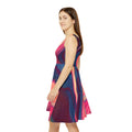 BELLA Wave Skater Dress with vibrant print, featuring a flared silhouette and stylish design, perfect for casual wear.