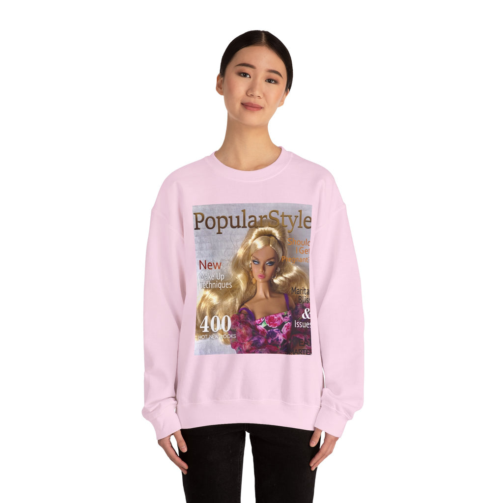 Printify fashion graphic crewneck sweatshirt featuring a stylish printed design, casual fit, and soft fabric for comfortable wear