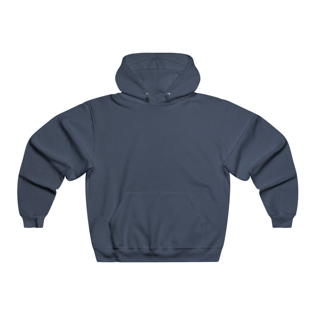 BELLA BLA QR Code hooded sweatshirt with printed design, front view showing the hoodie’s drawstrings and graphic detail.