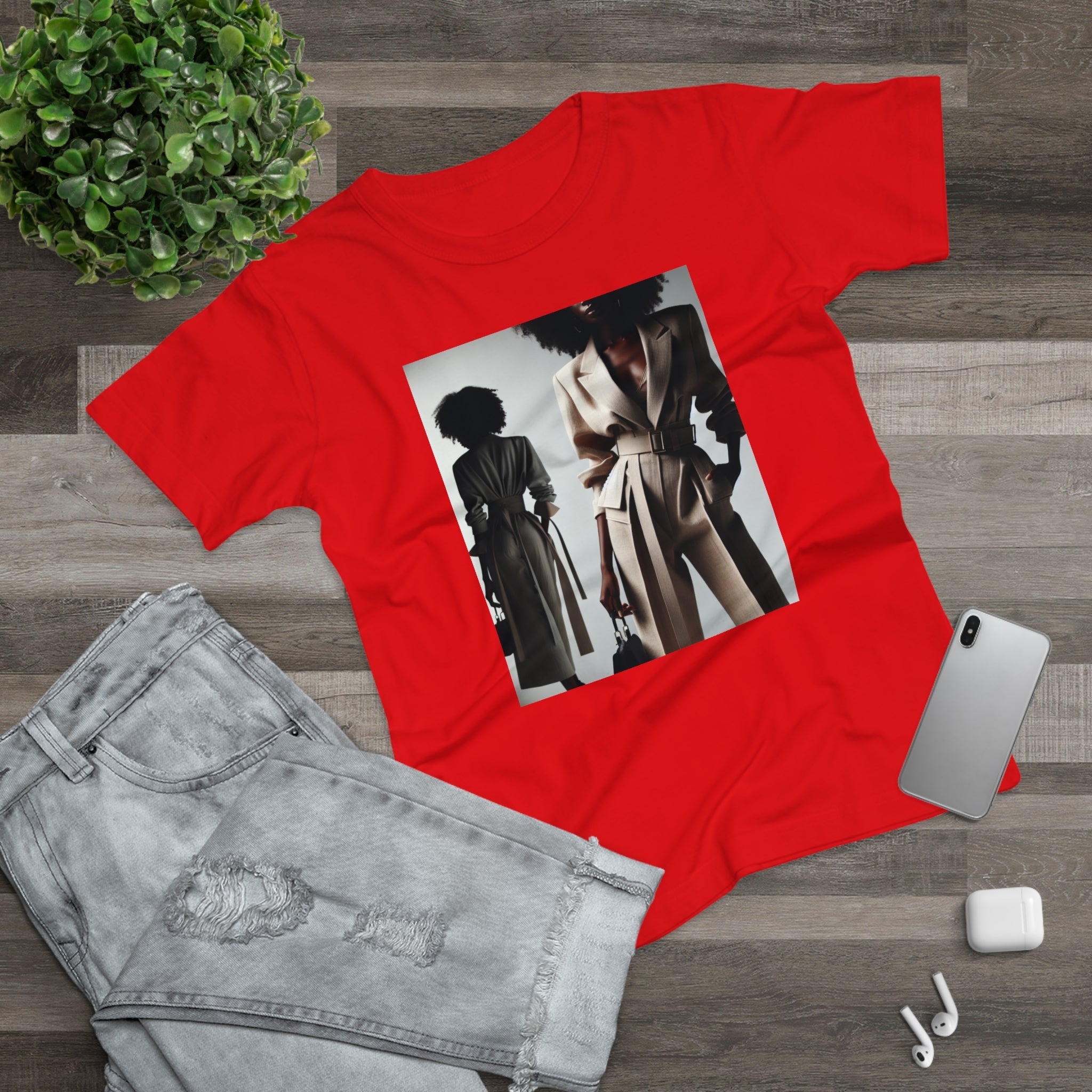 BELLA Pretty Doll World Boss Tee featuring a colorful graphic print on a casual t-shirt for women.