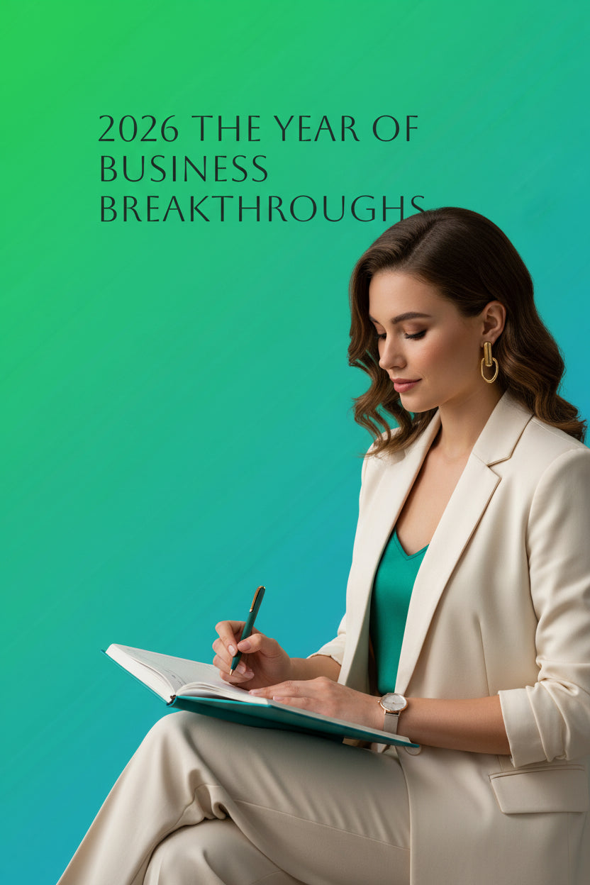 BELLA BLA 2026 hardcover journal with matte finish, designed for business breakthroughs, featuring a professional printify cover.