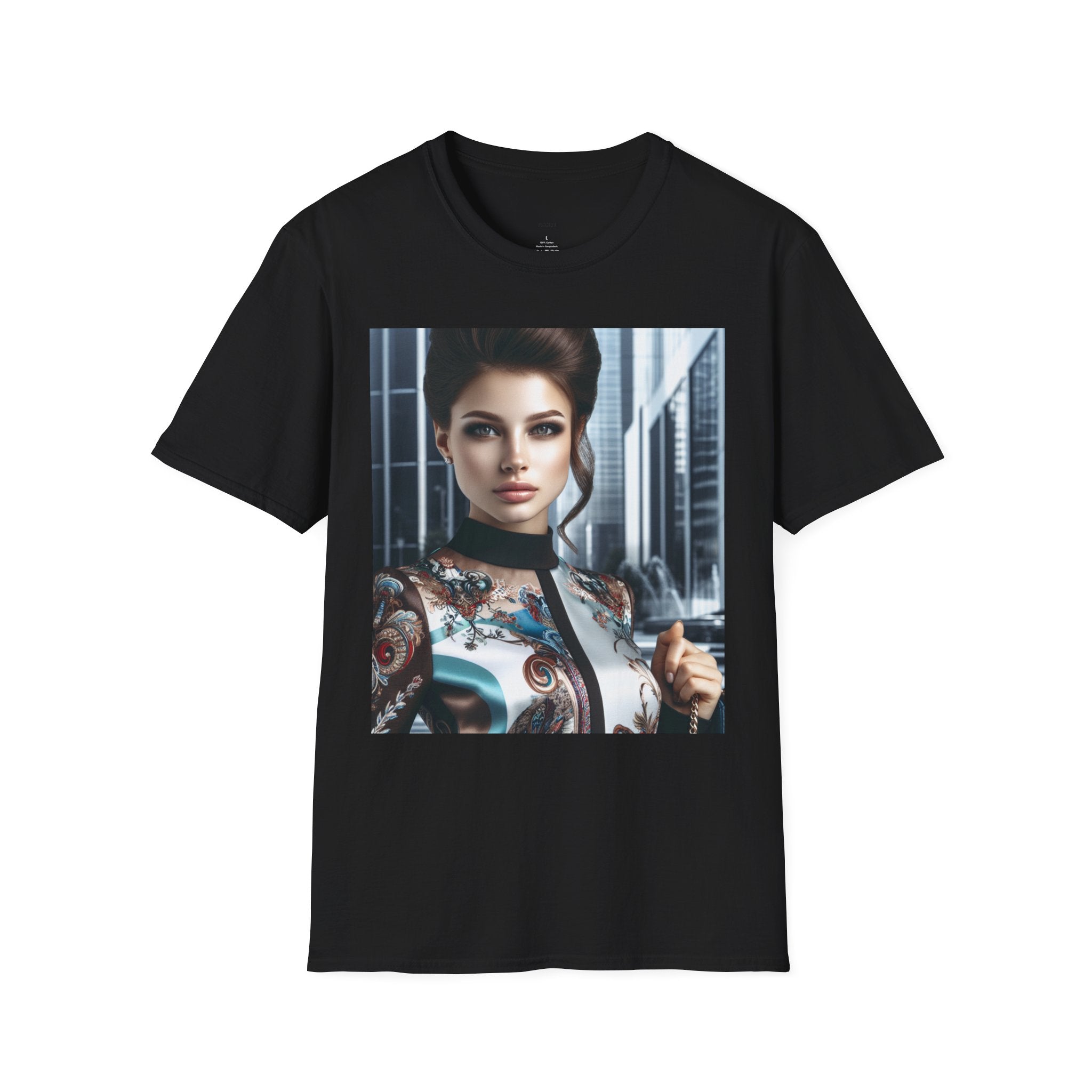 Softstyle T-Shirt by Printify featuring a comfortable fit, casual design, and soft fabric in a versatile style.