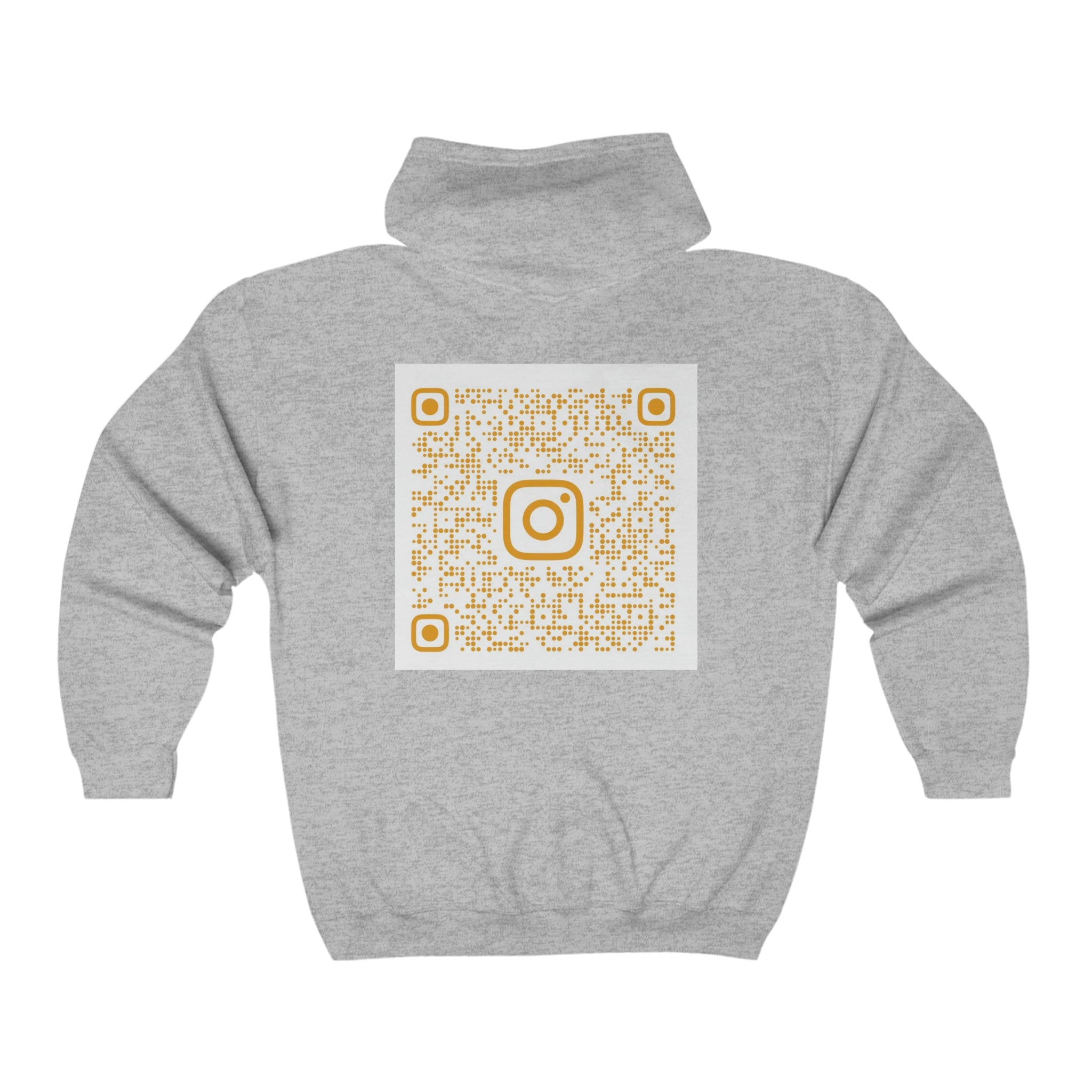 BELLA signature full zip hooded sweatshirt featuring a drawstring hood and front pockets, in a casual, comfortable style.