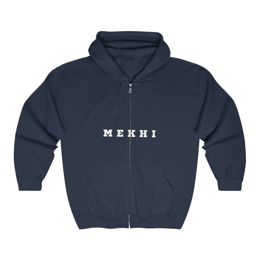 BELLA Signature Full Zip Hooded Sweatshirt, front view showing hoodie, zipper, and soft fabric in a casual style.