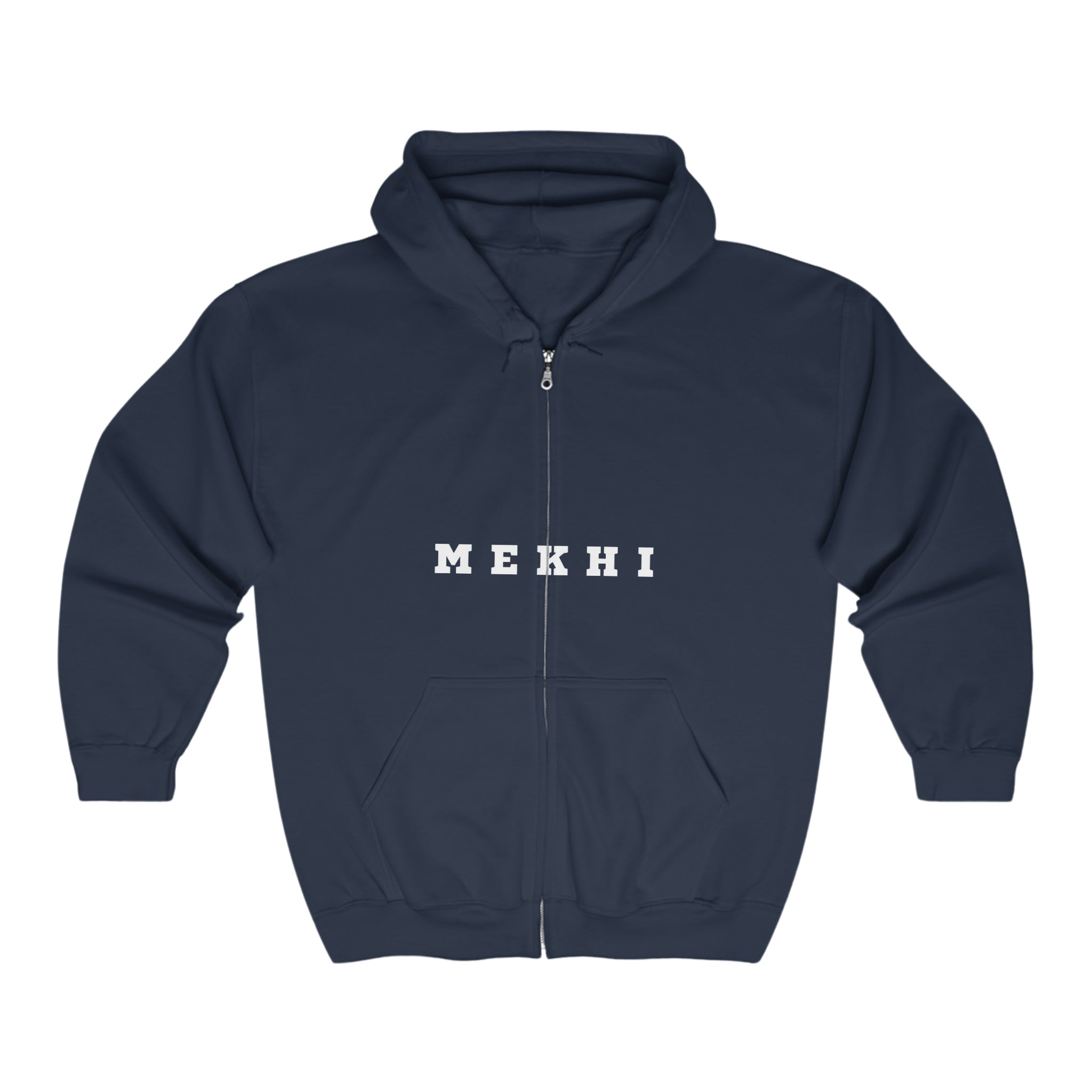 BELLA Signature Full Zip Hooded Sweatshirt, front view showing hoodie, zipper, and soft fabric in a casual style.