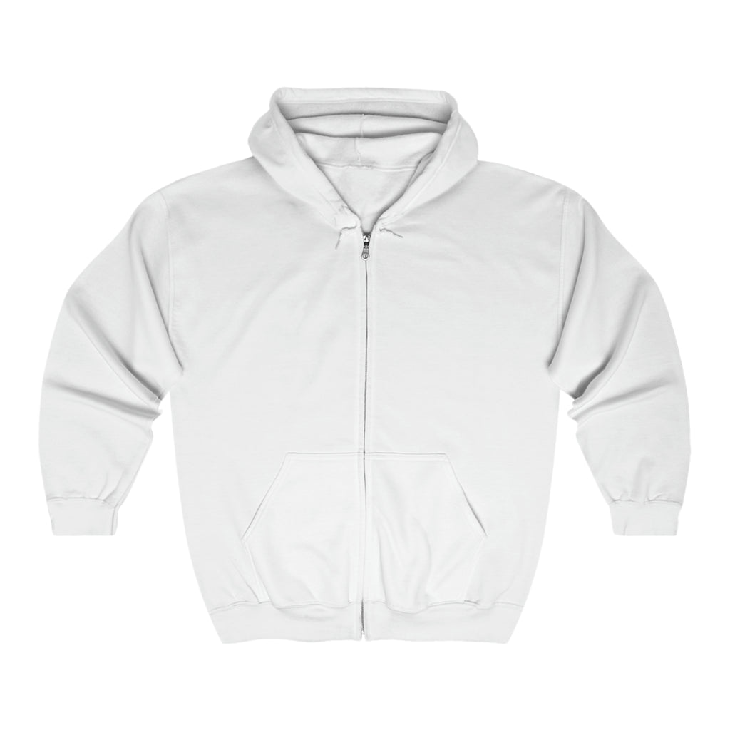 BELLA Signature Full Zip Hooded Sweatshirt, gray hoodie with front pockets and adjustable drawstrings, casual and comfortable fit.