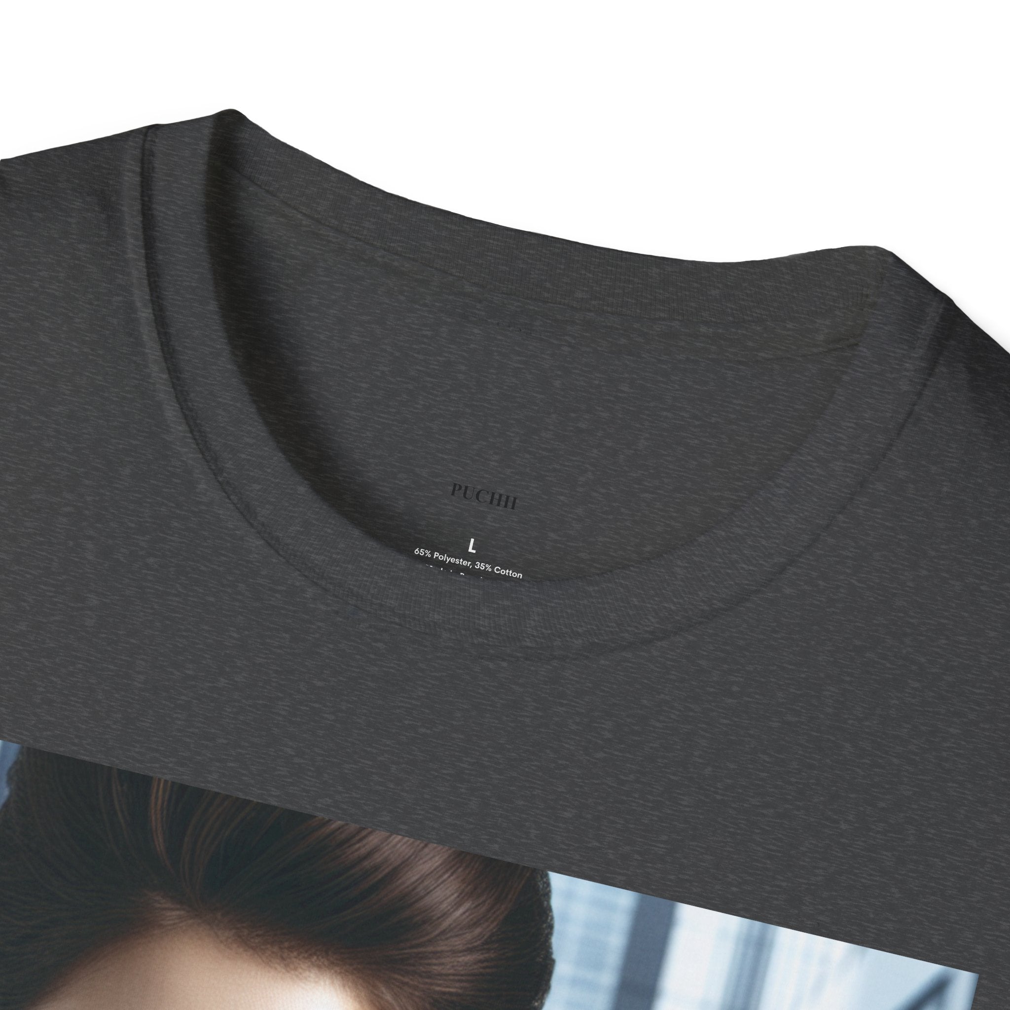 Softstyle T-Shirt by Printify featuring a comfortable fit and classic crew neck, shown in a neutral color.