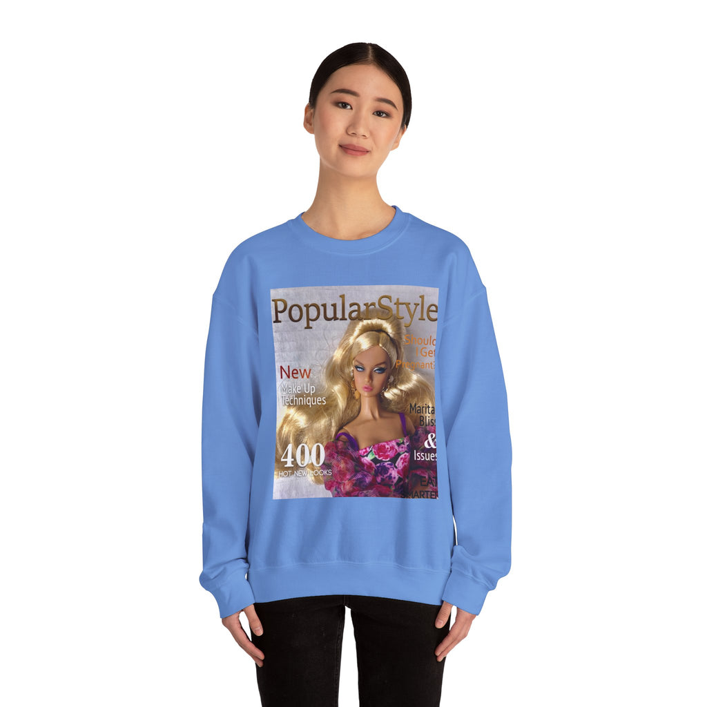 Printify fashion graphic crewneck sweatshirt featuring a stylish printed design on a cozy sweatshirt, ideal for casual wear.
