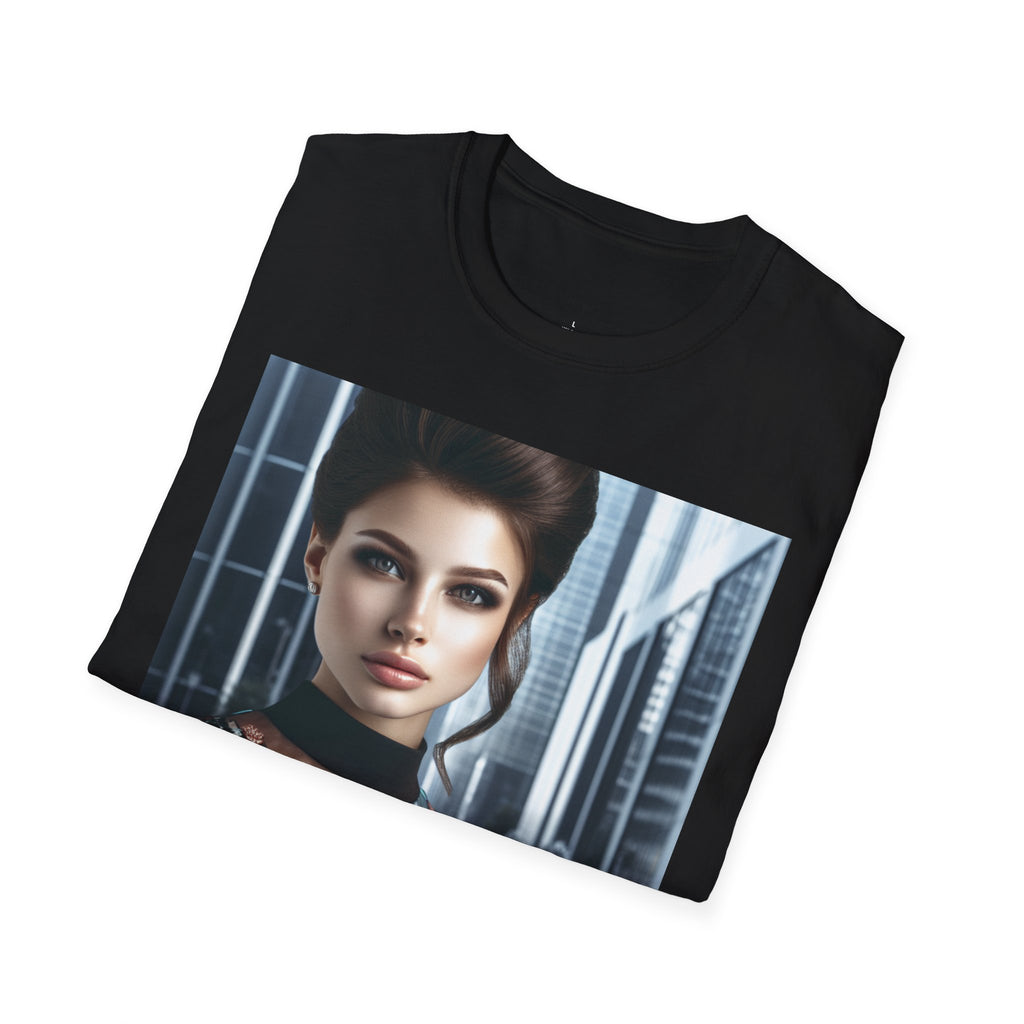 Printify Softstyle T-Shirt, casual cotton T-shirt with a comfortable fit, shown in a natural pose on a plain background.