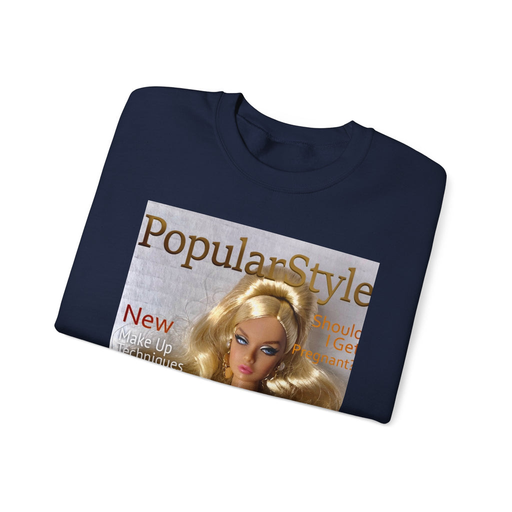 Printify graphic crewneck sweatshirt featuring vibrant fashion design, made of soft fabric, and comfortable fit.