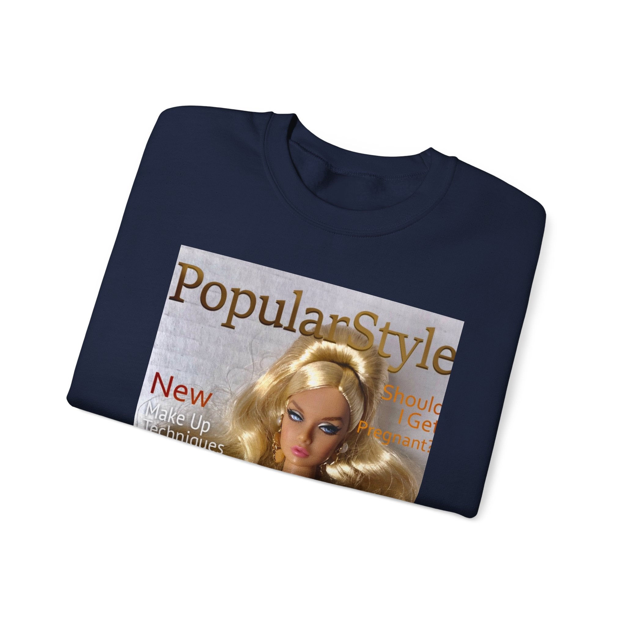 Printify graphic crewneck sweatshirt featuring vibrant fashion design, made of soft fabric, and comfortable fit.