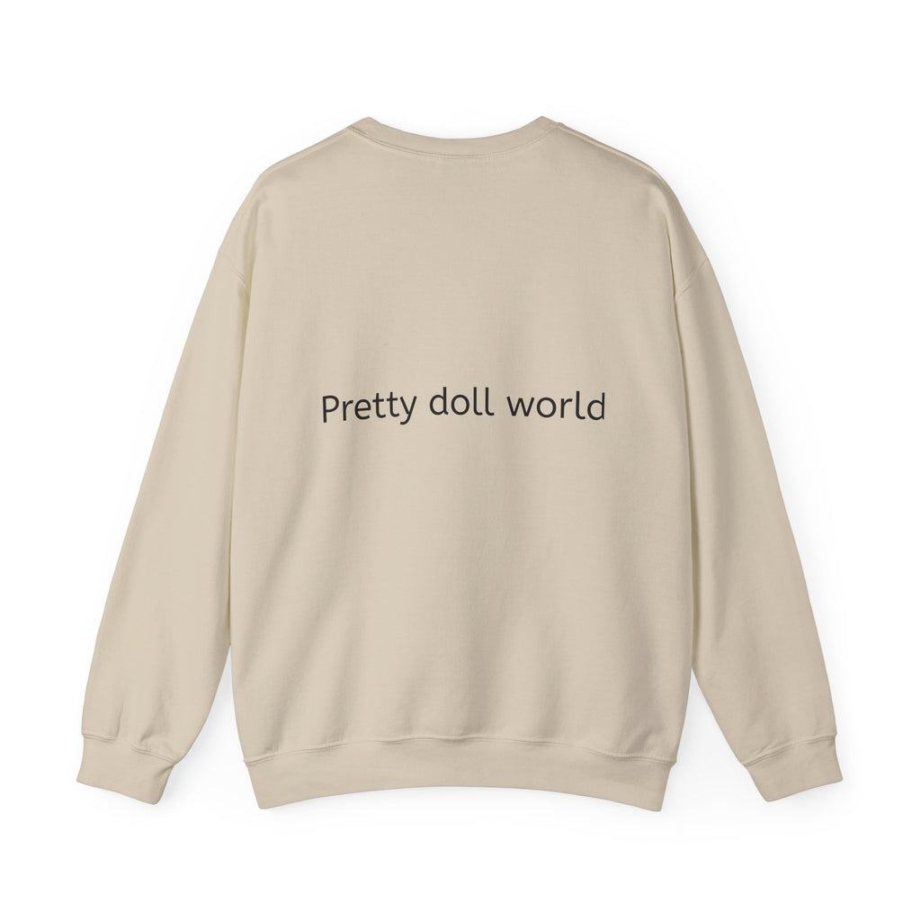 BELLA PDW crewneck sweatshirt with printed design, soft fabric, and comfortable fit, shown in a front view.
