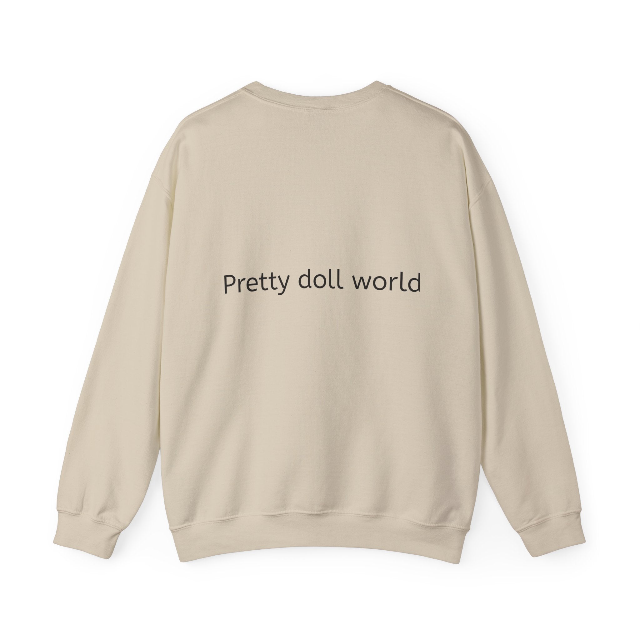 BELLA PDW crewneck sweatshirt with printed design, soft fabric, and comfortable fit, shown in a front view.