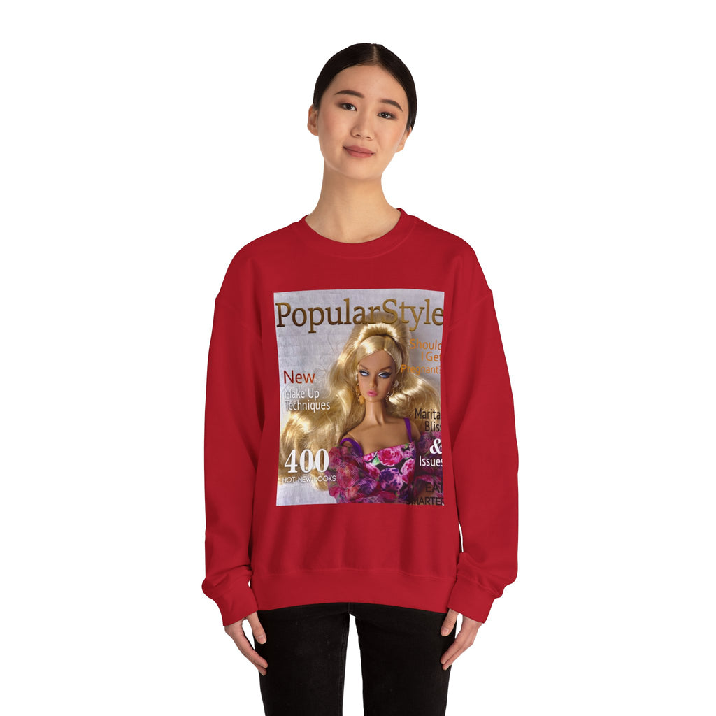 Printify graphic crewneck sweatshirt featuring stylish fashion print, soft fabric, and comfortable fit, ideal for casual wear.