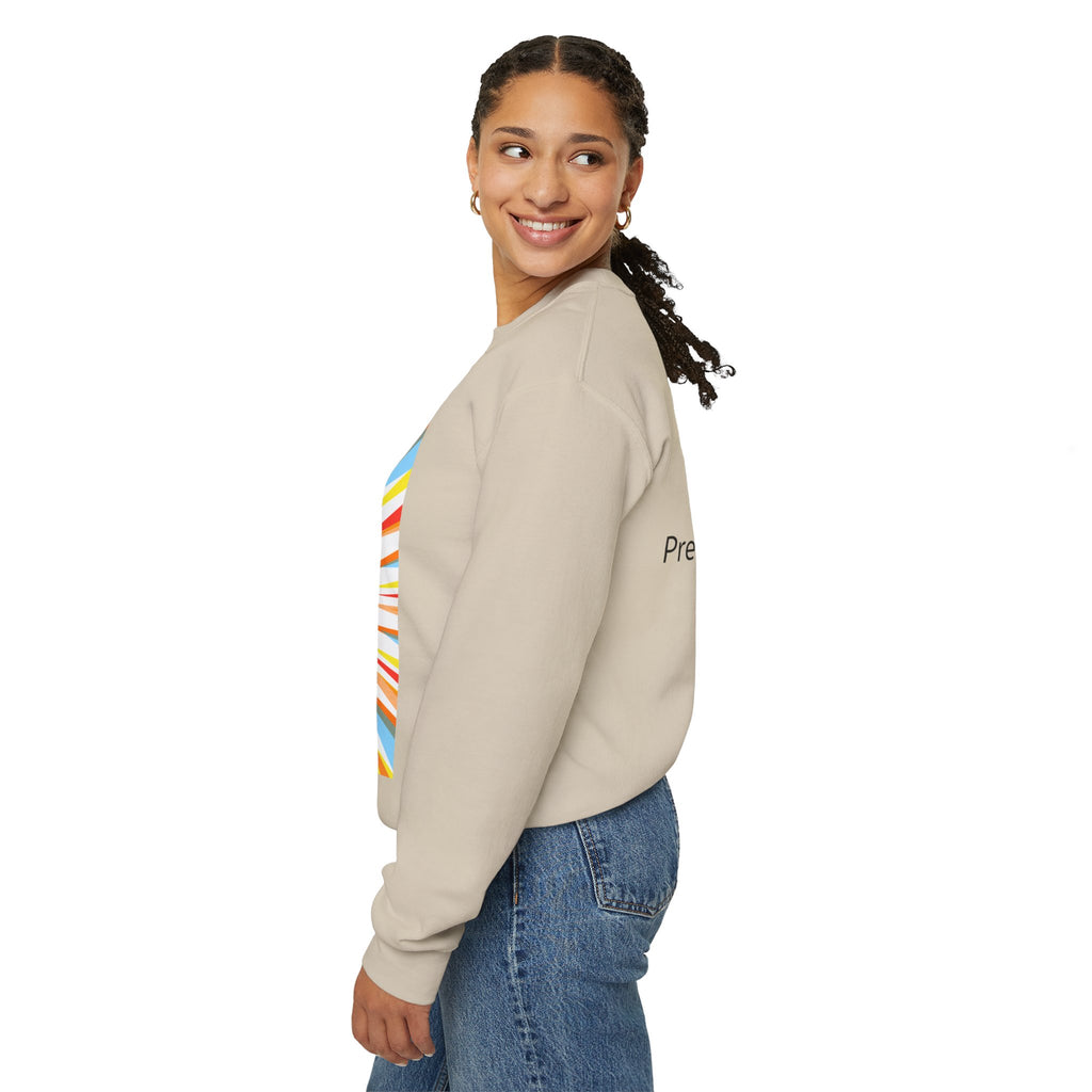 BELLA PDW Crewneck Sweatshirt with printed design, soft fabric, and comfortable fit, shown in a casual streetwear style.