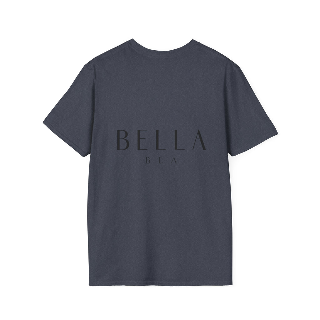 Printify Softstyle T-Shirt displayed flat, showing a smooth fabric surface and classic crew neck design.