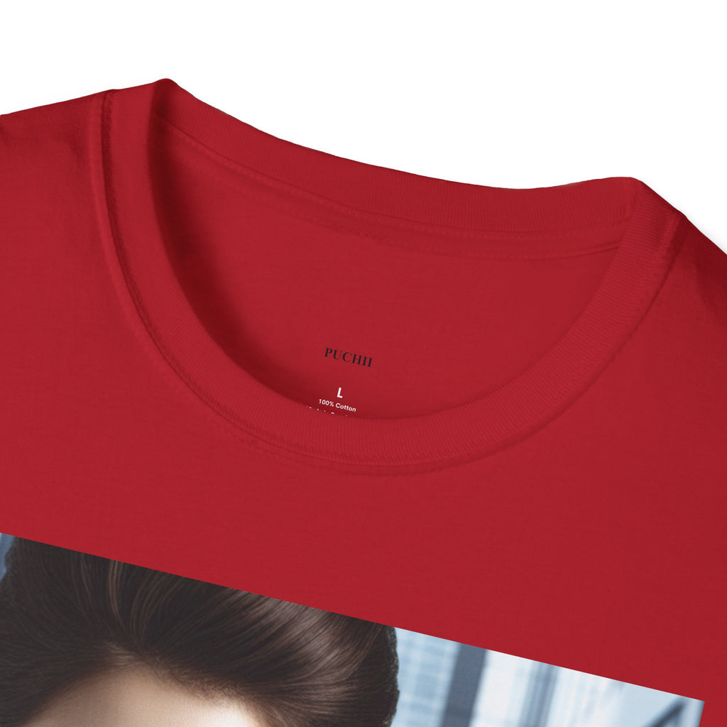 Printify Softstyle T-Shirt displaying a comfortable, fitted cotton T-shirt in a neutral color, perfect for casual wear.