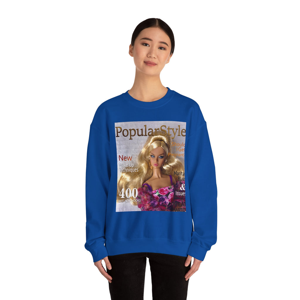 Printify fashion graphic crewneck sweatshirt featuring a bold printed design on soft, comfortable fabric.