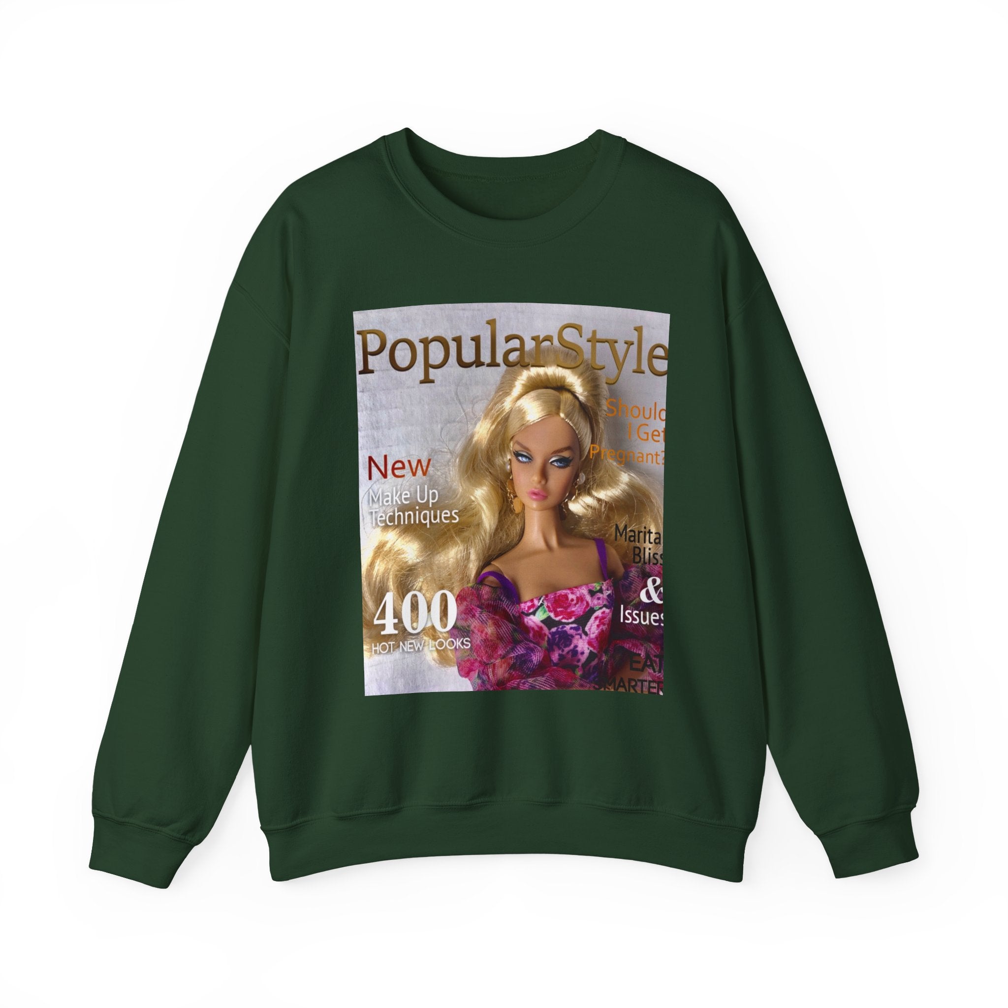 Printify fashion graphic crewneck sweatshirt featuring a bold printed design on soft cotton fabric.