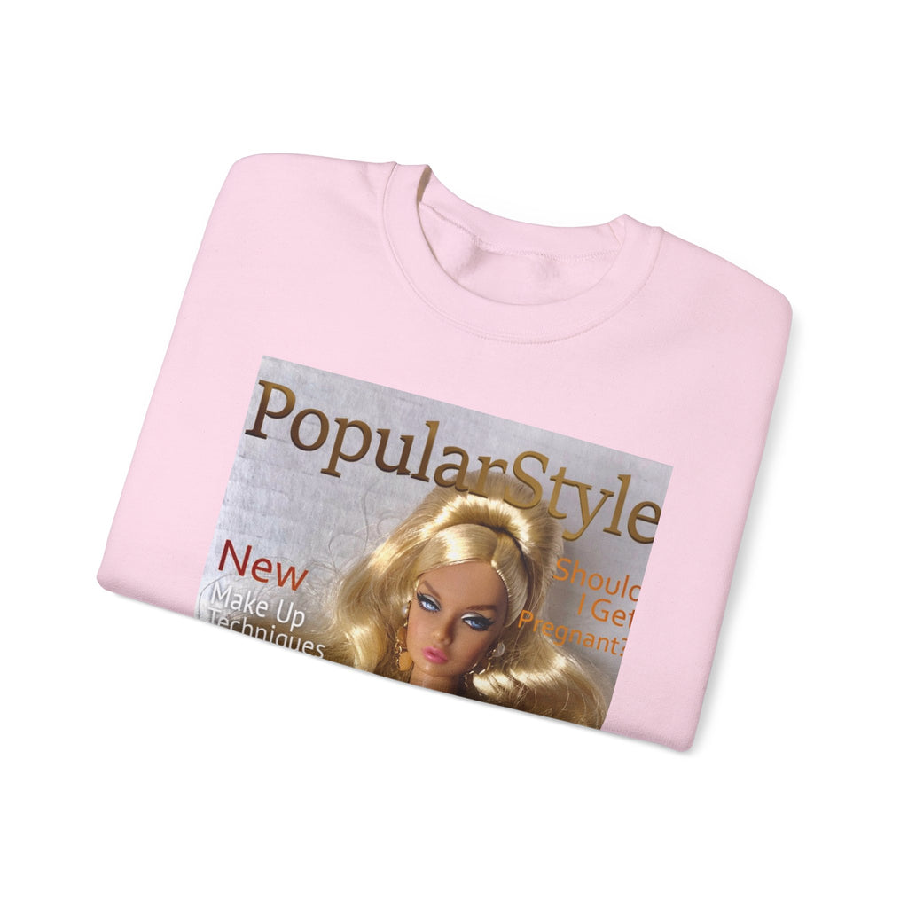 Printify fashion graphic crewneck sweatshirt featuring a stylish printed design on a comfortable, casual sweatshirt.