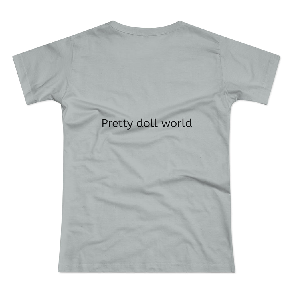BELLA Pretty Doll World Boss Tee featuring a colorful graphic print on a casual cotton t-shirt.