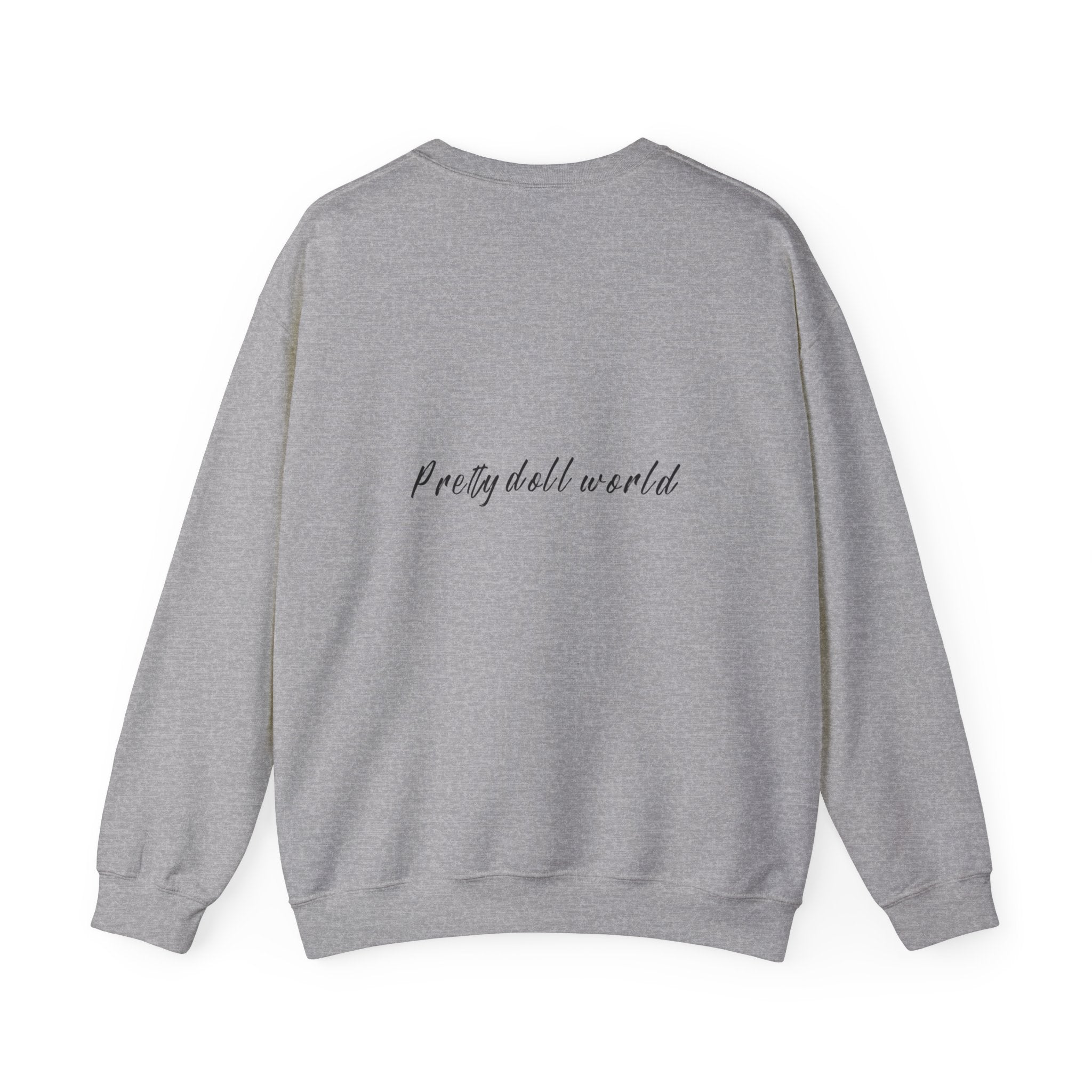 Printify graphic crewneck sweatshirt featuring fashion-themed print, soft cotton fabric, and a comfortable fit.