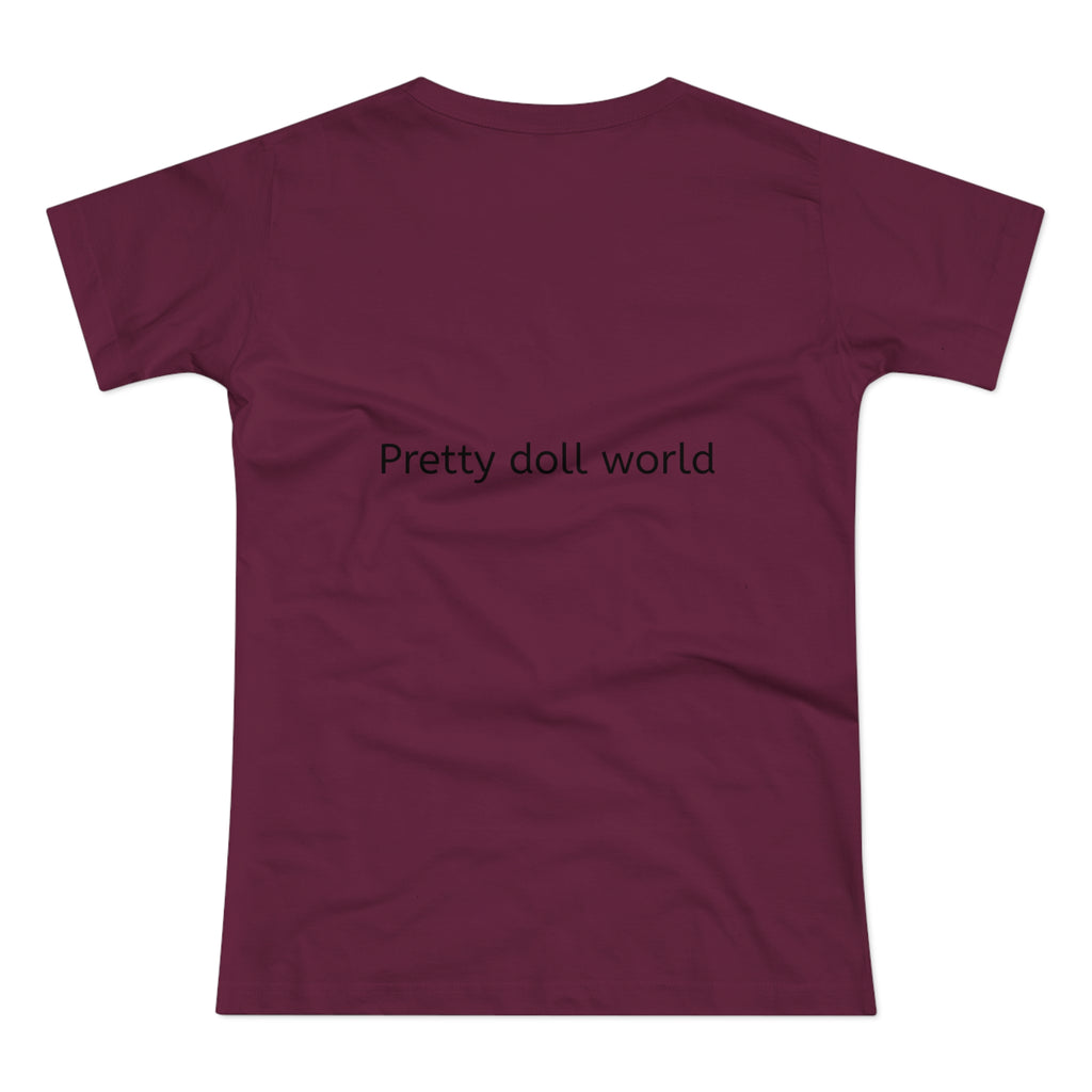 BELLA Pretty Doll World Boss Tee featuring bold graphic print on a casual t-shirt for women.