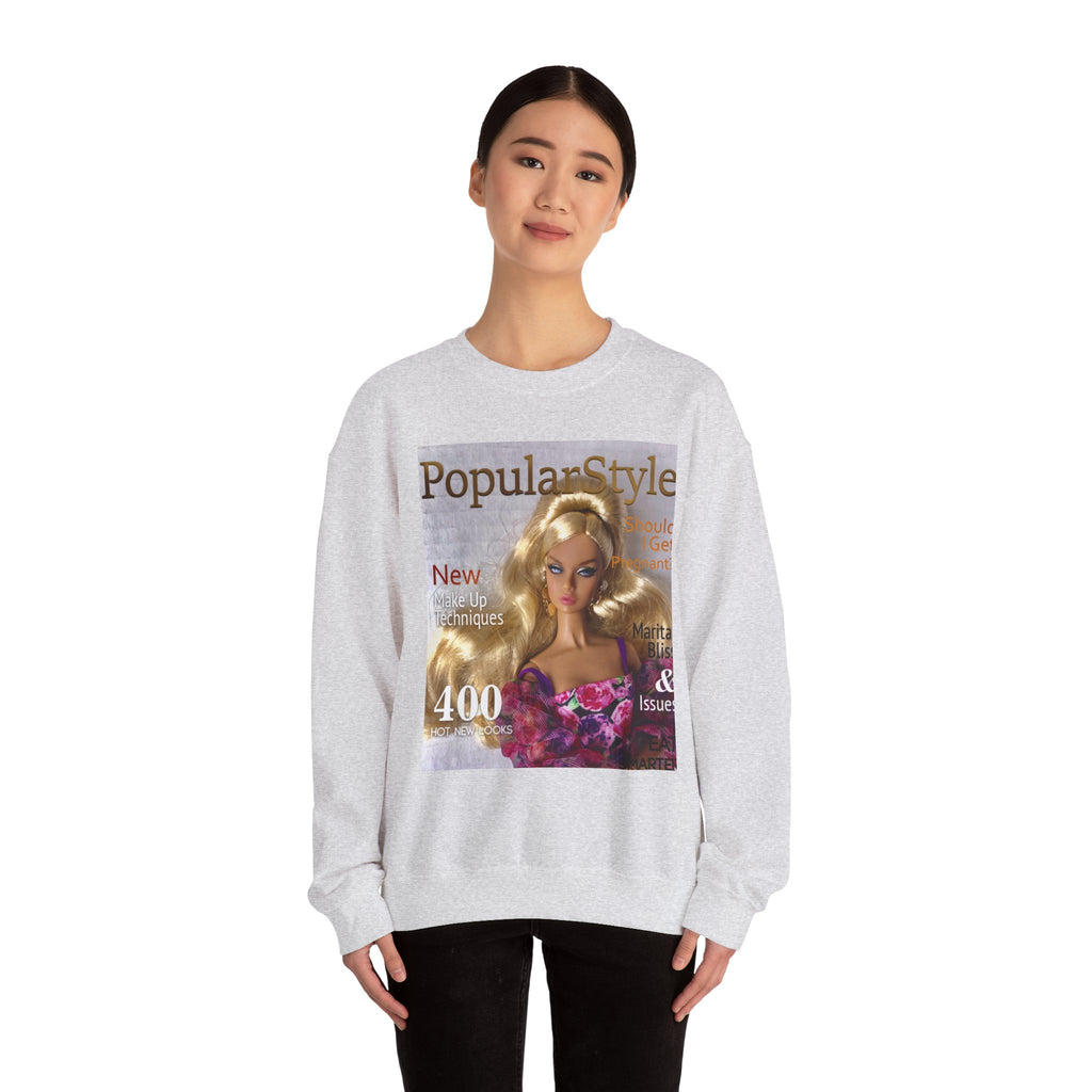 Printify fashion graphic crewneck sweatshirt with colorful printed design on soft, comfortable fabric.