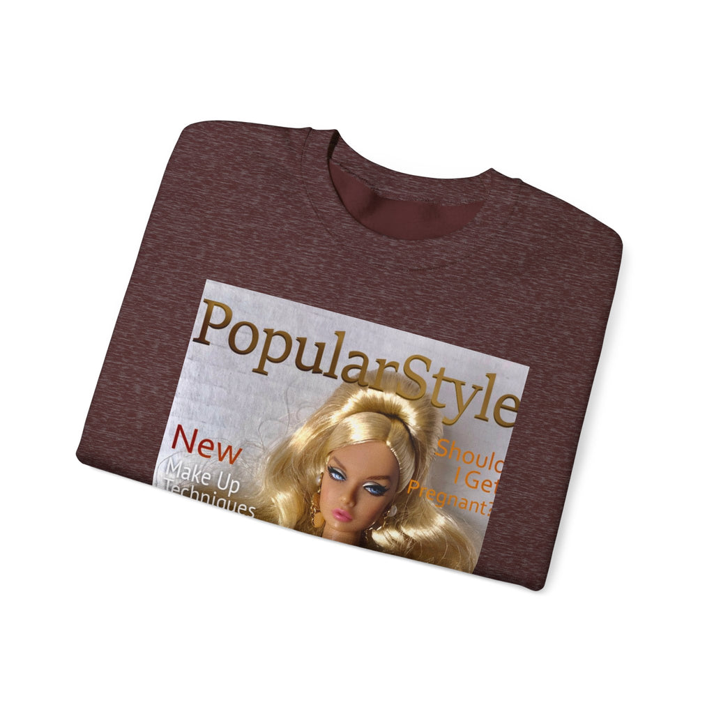 Printify fashion graphic crewneck sweatshirt featuring a stylish printed design on soft, comfortable fabric.