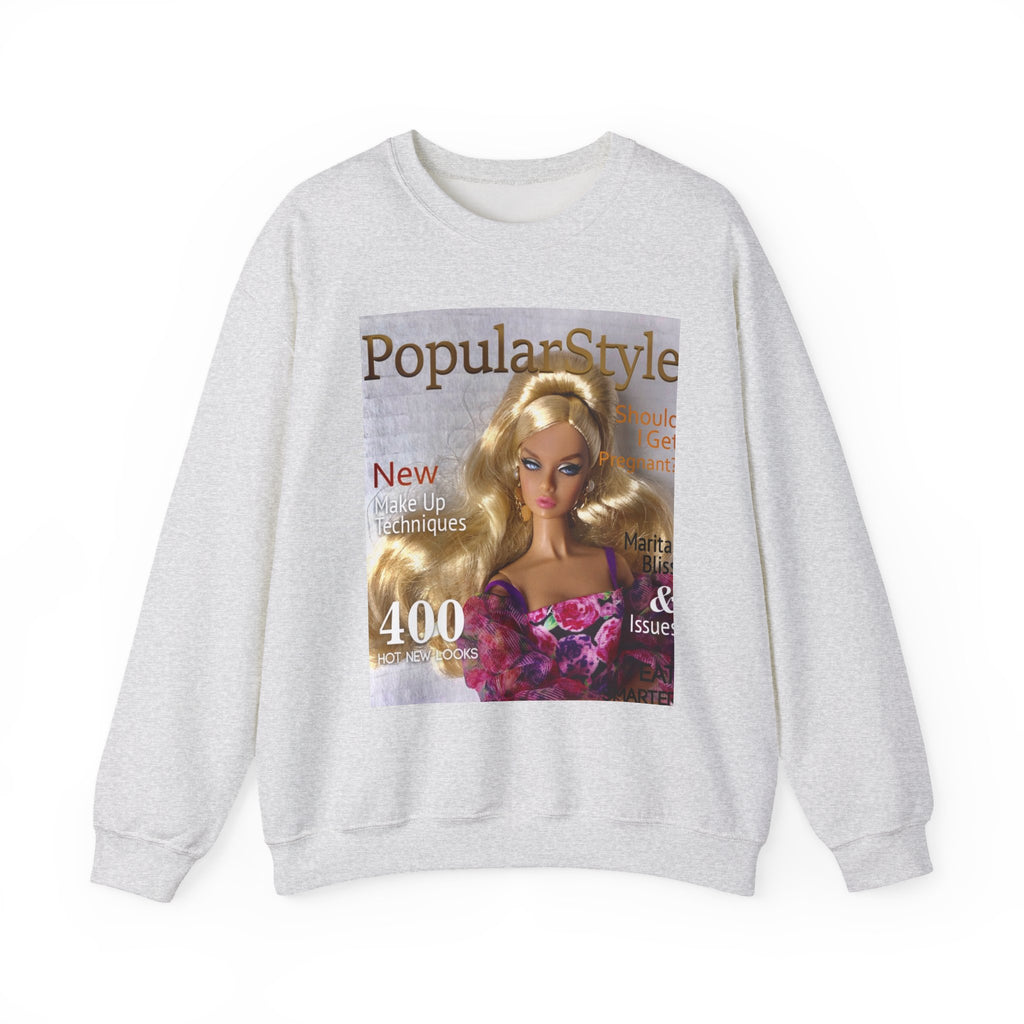 Printify fashion graphic crewneck sweatshirt featuring bold printed design on soft, comfortable cotton fabric.